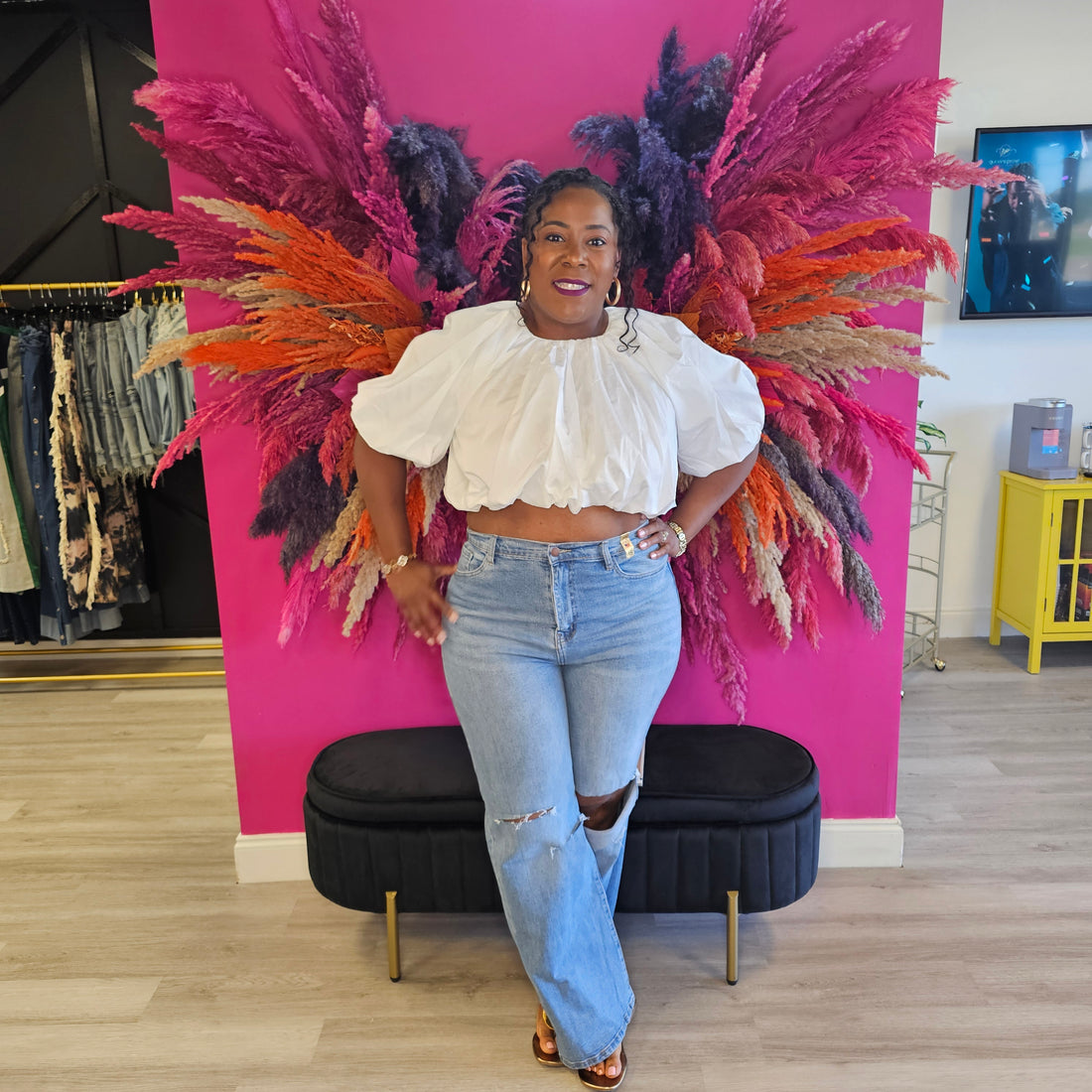 Amelia Semi-Stretch Wide Leg Jeans