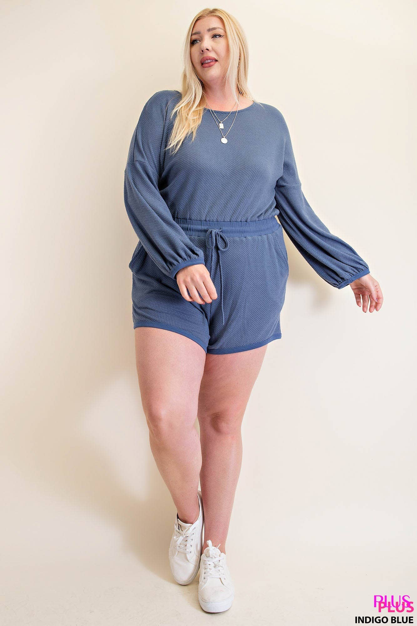 THERMAL LONG SLEEVE LOUNGE ROMPER