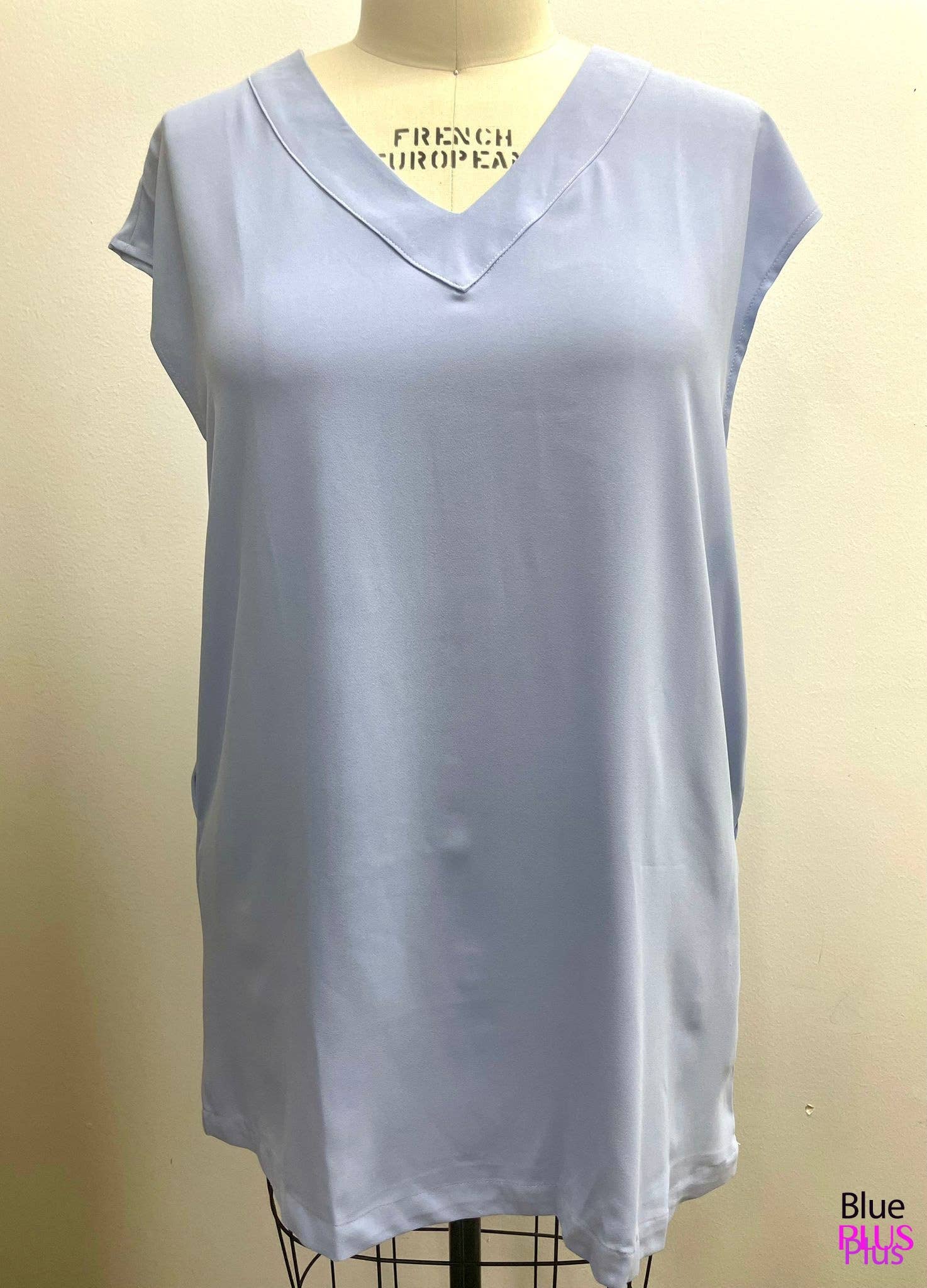 SOFT FABRIC V NECK OFF SHOULDER SIDE POCKET SHIF