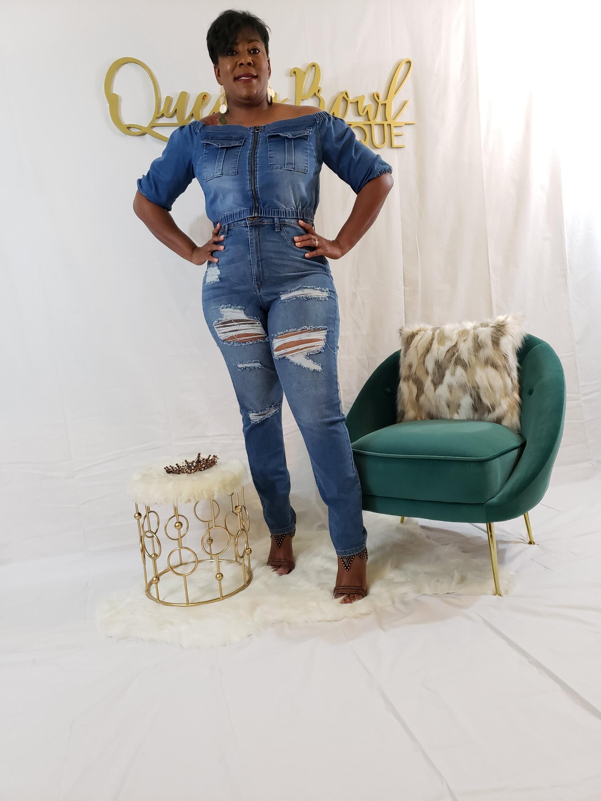 Di-stress Me Plus Size Jeans