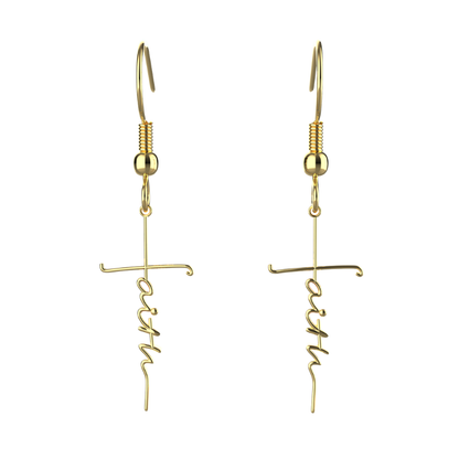 Faith Cross Earrings
