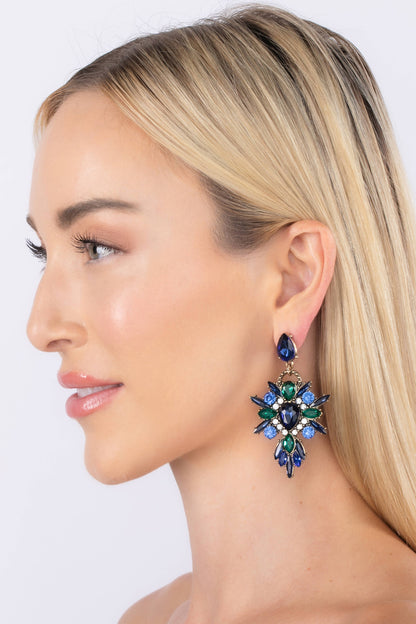 New Gala Green Drop Earrings