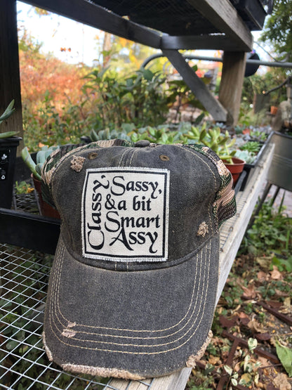 Classy Sassy &amp; A Bit Smart Assy Trucker Hat Baseball Cap