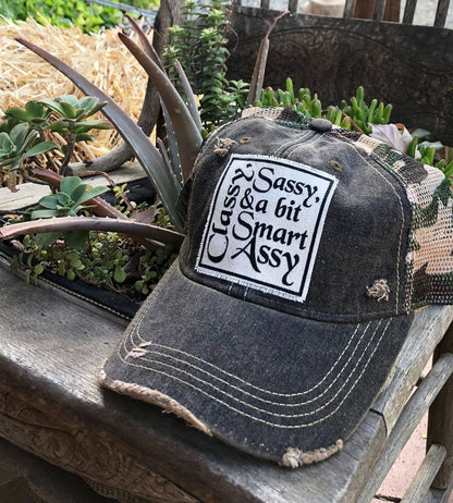 Classy Sassy &amp; A Bit Smart Assy Trucker Hat Baseball Cap