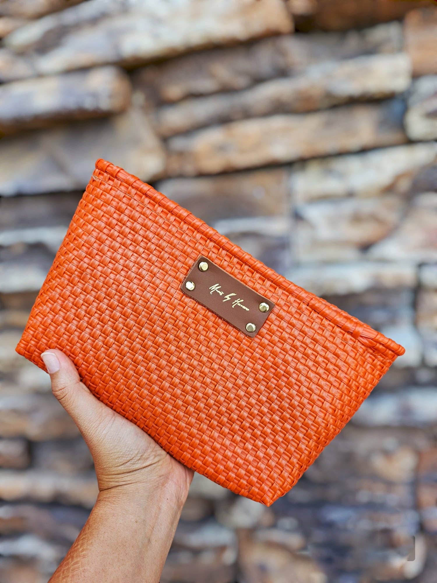 Bella Clutch Purse - Vivid Orange