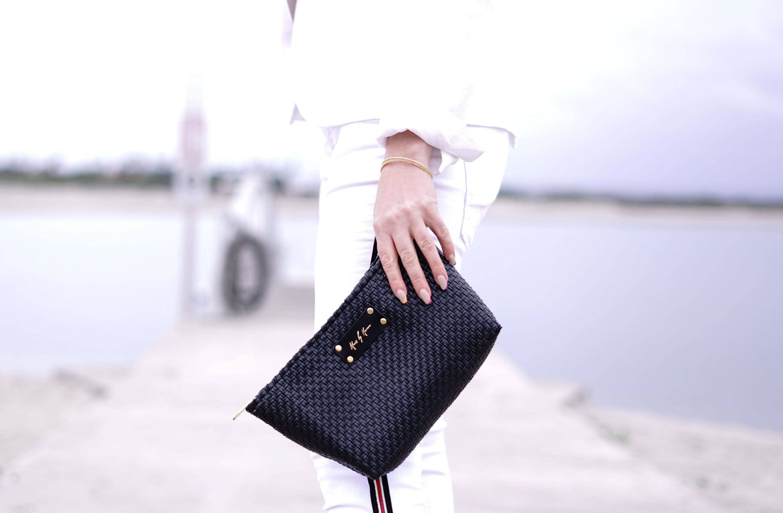 Bella Clutch Purse - Black Pearl