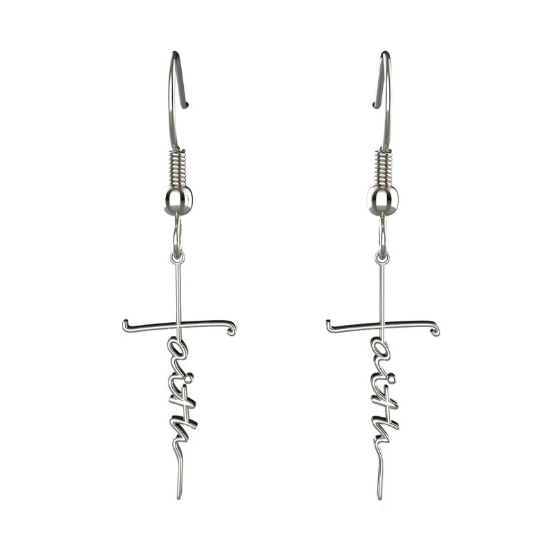 Faith Cross Earrings