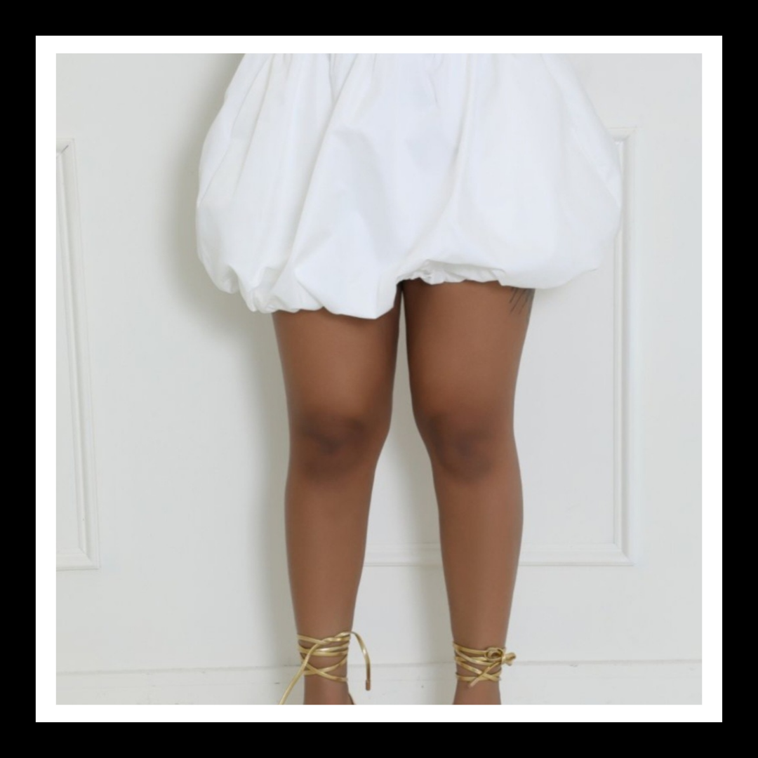 White Bubble Skirt