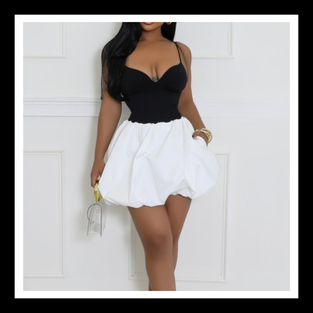 White Bubble Skirt