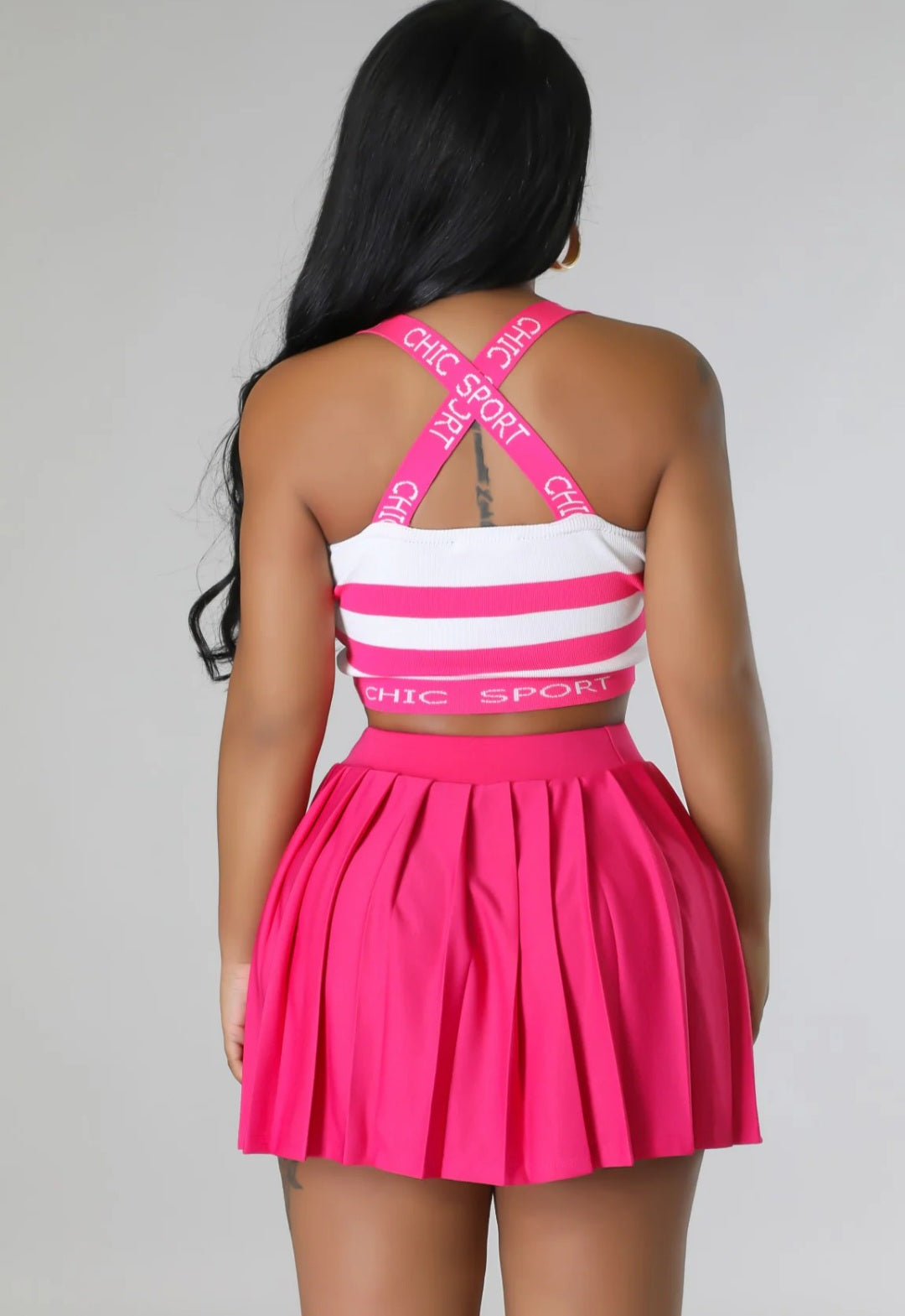 Hot Pink Tennis Skirt