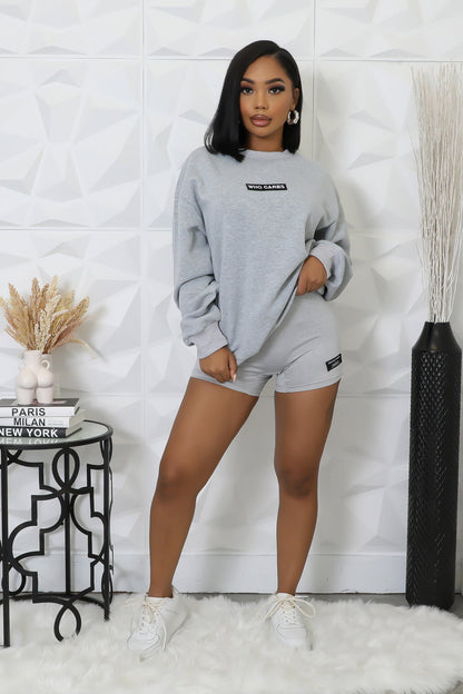 Grey Short Set