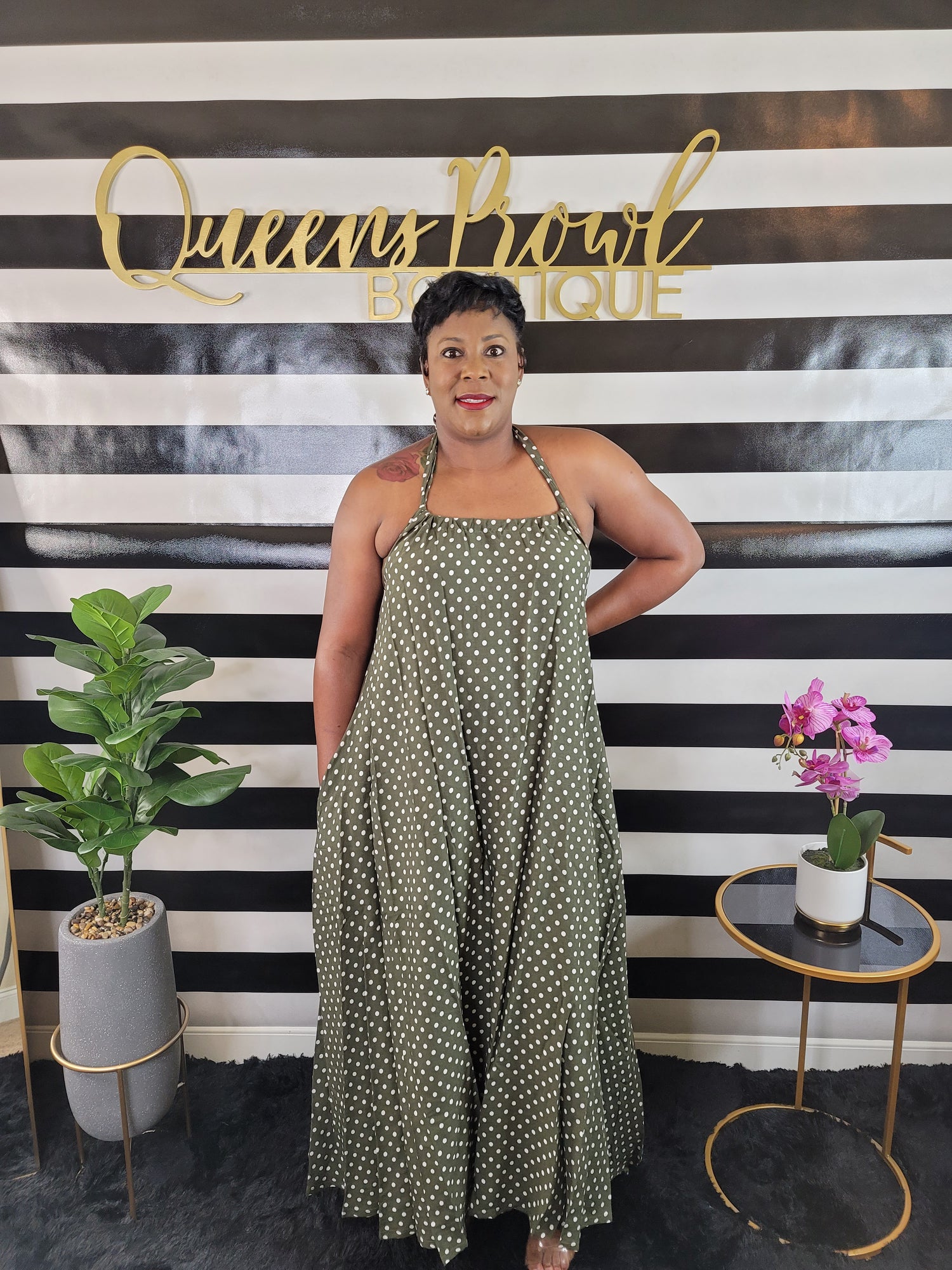 Olive Oversized Maxi Dress