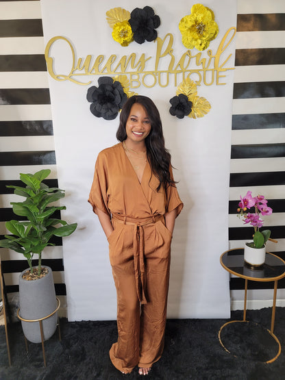 Amiliah Toffee Jumpsuit