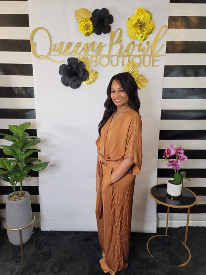 Amiliah Toffee Jumpsuit