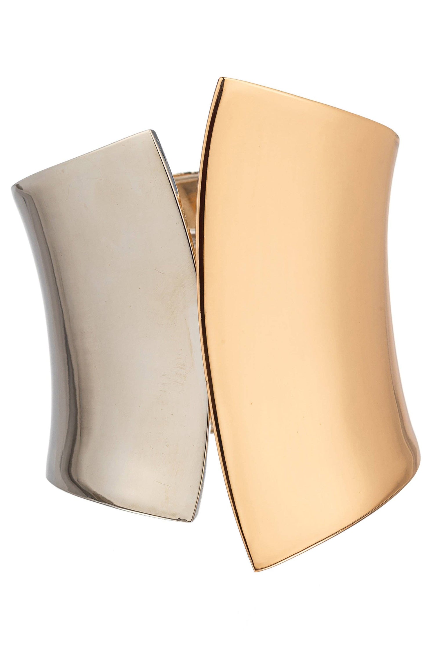Cleo 2-Tone Statement Cuff Bracelet