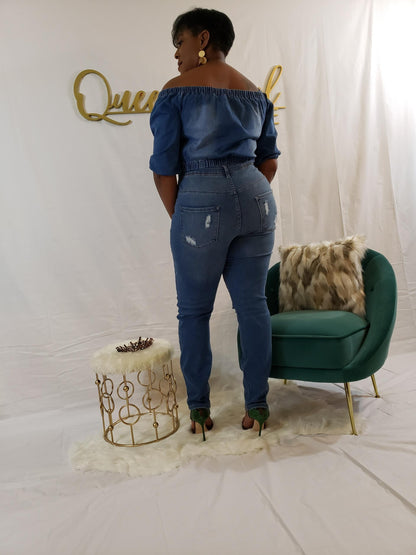 Di-stress Me  Plus Size Jeans